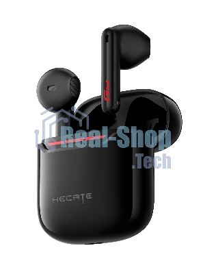 Наушники TWS Edifier Hecate GM3 Plus черный, вкладыши, Bluetooth, до 5.5 ч