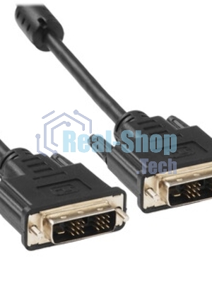Кабель DVI-D single link Cablexpert CC-DVIL-BK-6, 19M/19M, 1.8м, CCS, черный, экран, феррит.кольца, пакет