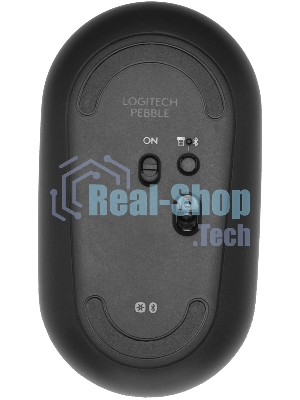 Мышь беспроводная Logitech Pebble M350 графитовый, 1000 dpi, радиоканал, Bluetooth, USB, кнопки - 3