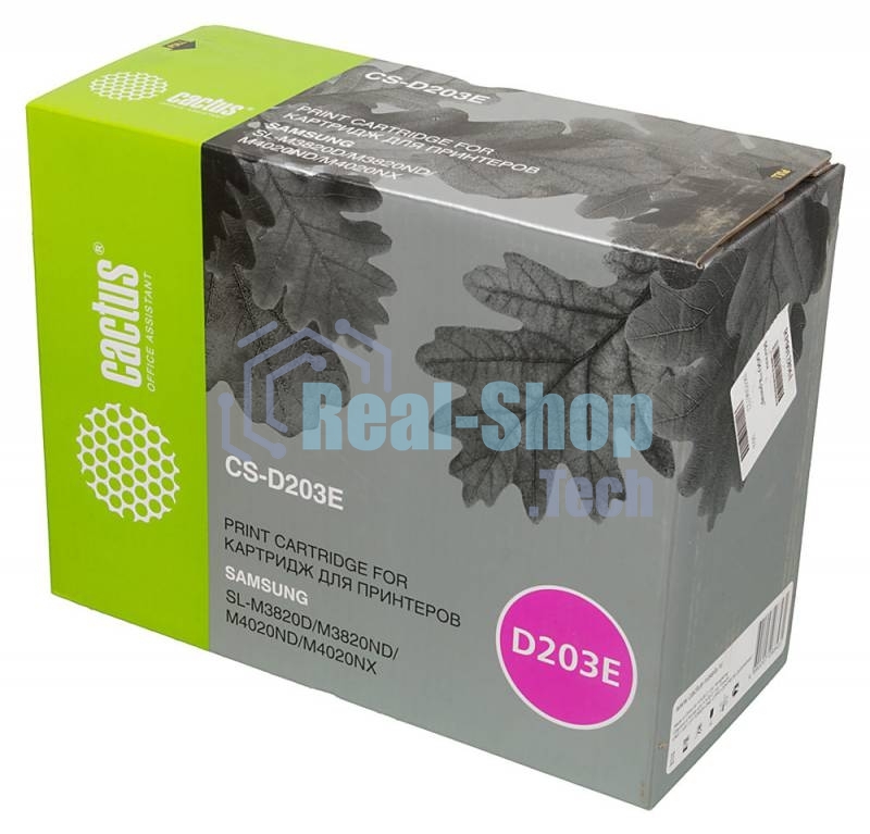 Картридж лазерный Cactus CS-D203E черный (10000 стр.) для Samsung SL-M3820D/M3820ND/M4020ND/M4020NX