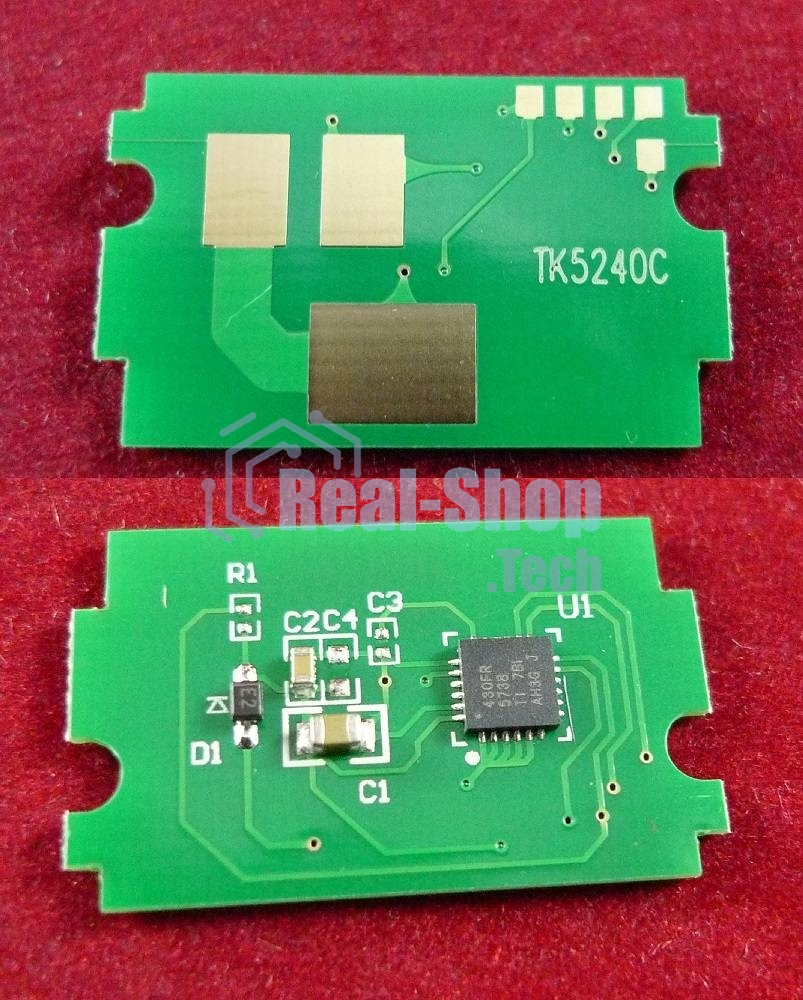 Чип для Kyocera Ecosys P5026cdn/M5526cdn (TK5240C) Cyan 3K (ELP, Китай)