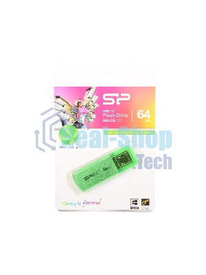 Флешка USB 64Gb Helios 101 SP064GbUF2101V1N USB 2.0 зеленый