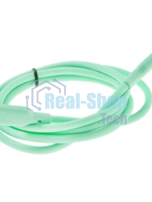 Кабель QUMO, MFI С94, Type-C на MFI Apple 8 pin, силиконовый, 1м, 2,22A, 9V, 20W, PD (зеленый)