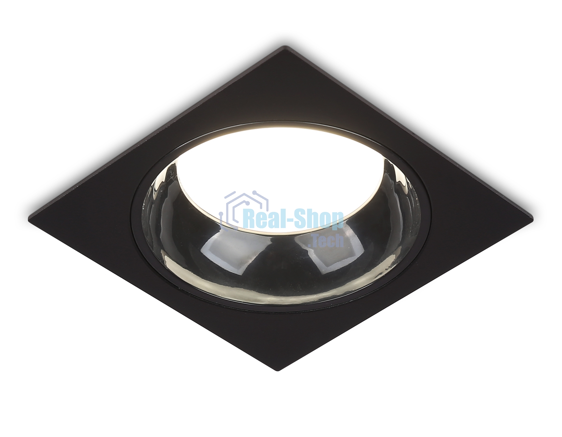 Светильник Ambrella light TN52342 SBK/GBK черный песок/черный глянец GX53 max 12W 115*115*25