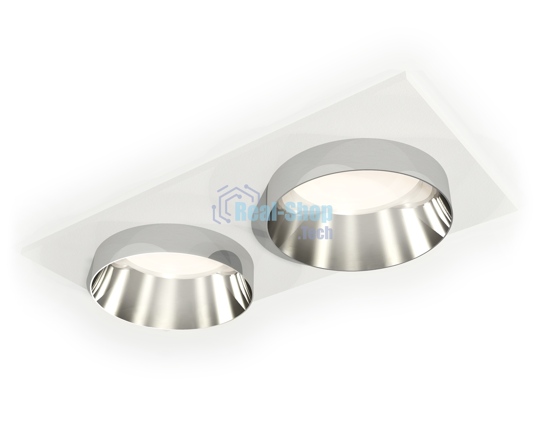 Комплект встраиваемого светильника Ambrella light XC6525022 SWH/PSL белый песок/серебро полированное MR16 GU5.3 (C6525, N6132)