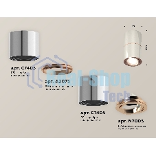 Светильник Ambrella Light XS7405080 PSL/PPG серебро полированное/золото розовое полированное MR16 GU5.3
