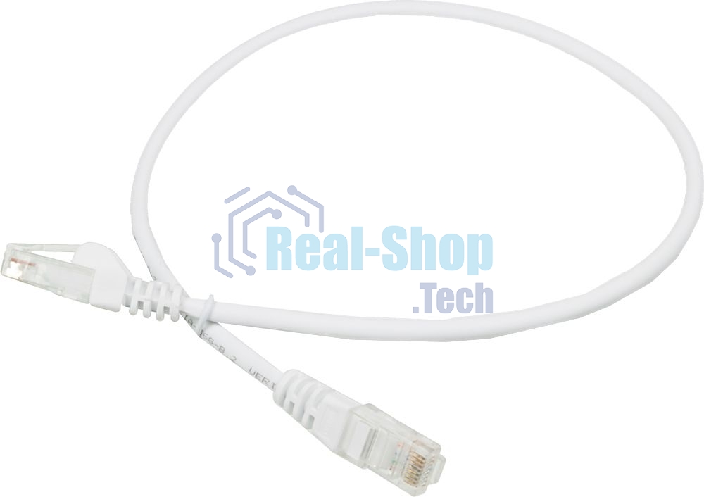 Патч-корд LANMASTER UTP LAN-PC45/U5E-0.5-WH вилка RJ-45-вилка RJ-45 cat.5е 0.5м белый LSZH (уп.:1шт)