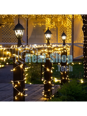 Гирлянда Neon-night Нить 10 м, 200 LED, прозрачный ПВХ, цвет свечения теплый белый