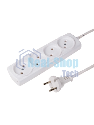 Удлинитель PROconnect OPTIMA 4 гнезда, 7 м, 2х0.75 мм², б/з, белый