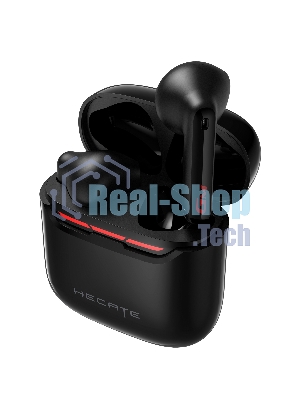 Наушники TWS Edifier Hecate GM3 Plus черный, вкладыши, Bluetooth, до 5.5 ч