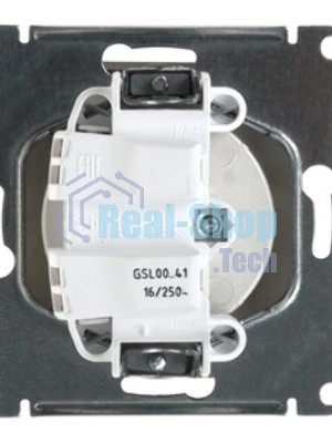 Механизм розетки 1-м СП Glossa 16А IP20 без заземл. алюм. SchE GSL000341