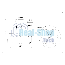 Подвесной светодиодный светильник Ambrella light LH11107/6 WH/FR белый/белый матовый 24W 3000K D630*280