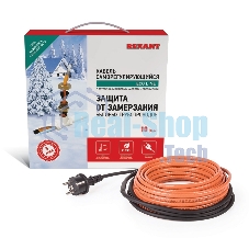 Греющий саморегулирующийся кабель Rexant (в трубу) 10HTM2-CT (20м/200Вт)