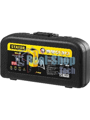 Нивелир лазерный линейный SLL-2, STAYER 34960-H2, штатив, кейс, 10м, точн. +/-0,5 мм/м