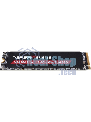 Накопитель SSD Patriot Viper VP4300 Lite, 2Tb, PCIe 4.0 x4, M.2 2280, NVMe, R/W 7400/6400, с радиатором