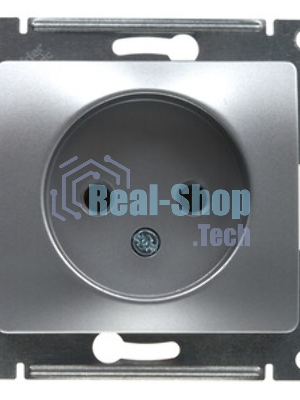 Механизм розетки 1-м СП Glossa 16А IP20 без заземл. алюм. SchE GSL000341