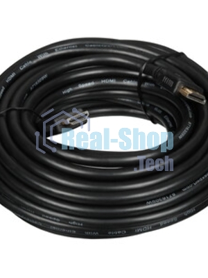 Кабель HDMI Cablexpert CC-HDMI4L-10M, 10м, v2.0, 19M/19M, серия Light, черный, позол.разъемы, экран, пакет
