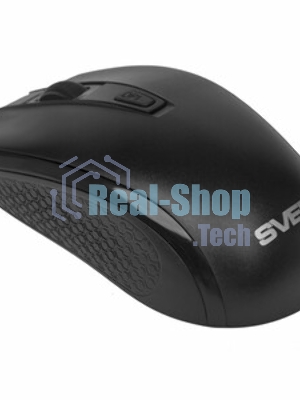 Мышь беспроводная SVEN RX-220W черный, 1600 dpi, радиоканал, USB, кнопки - 4