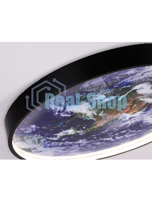 Настенно-потолочный светодиодный светильник Ambrella light FW11132 BK черный 18W LED 3000-6400K D300*38