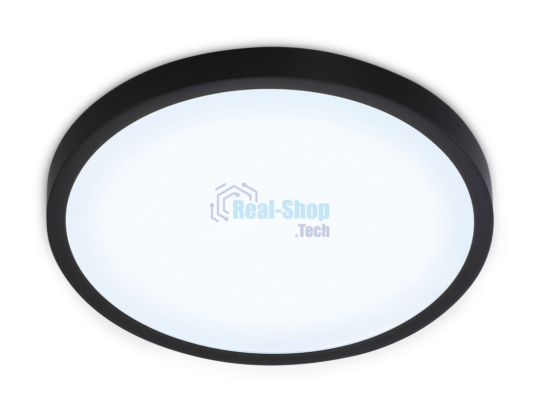 Светильник светодиодный ультратонкий Ambrella light FZ1953 BK черный IP54 20W 5000K D270*15 (Без ПДУ)