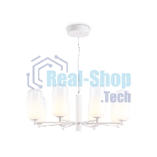 Подвесной светодиодный светильник Ambrella light LH11109/8 WH/FR белый/белый матовый 28W 3000K D720*280