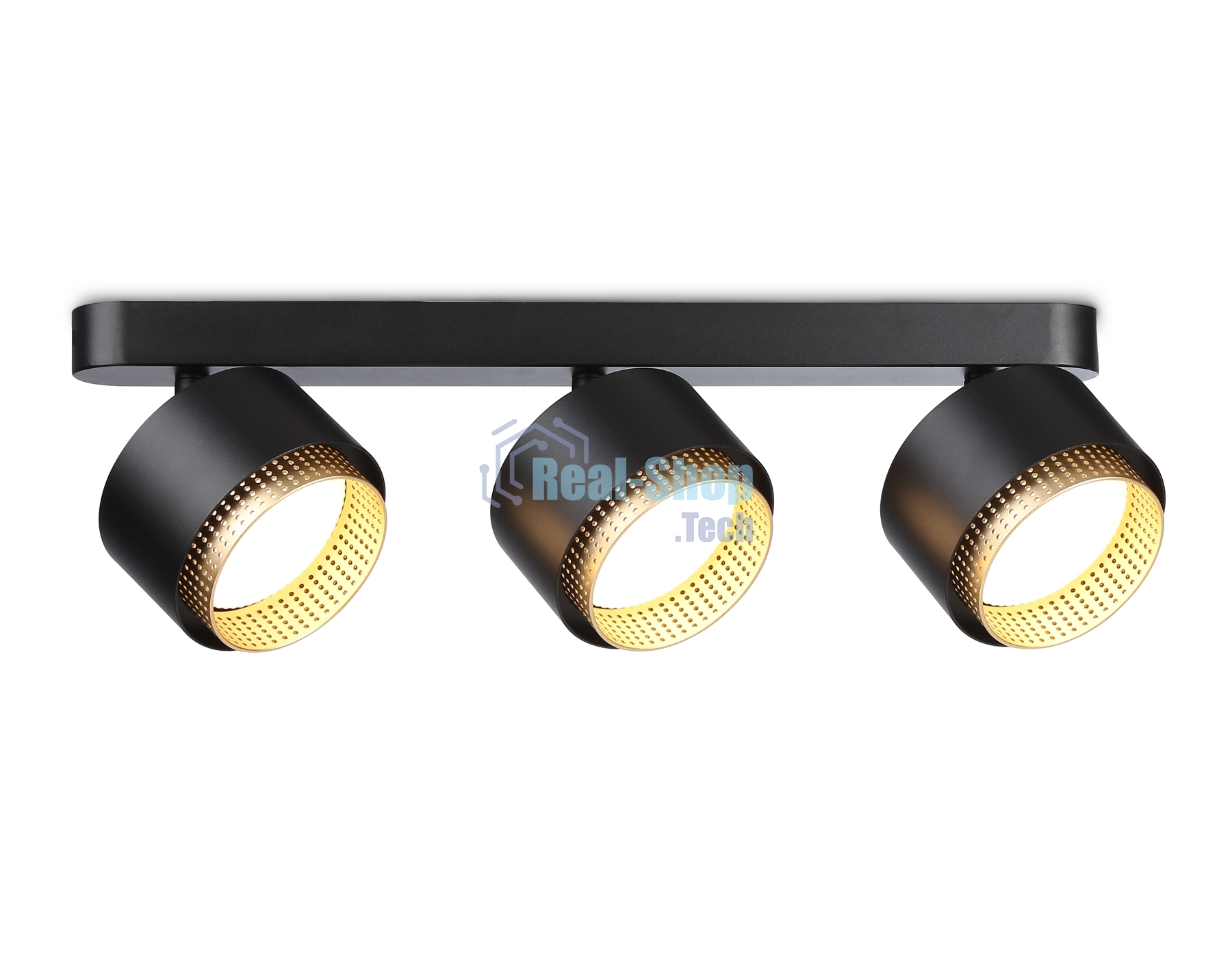 Светильник Ambrella light TN71295/3 BK/GD черный/золото GX53/3 max 12W 400*95*137