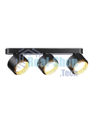 Светильник Ambrella light TN71295/3 BK/GD черный/золото GX53/3 max 12W 400*95*137