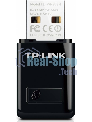 Сетевой адаптер TP-Link SOHO TL-WN823N Беспроводной USB мини адаптер 300 Мбит/с стандарта N c кнопкой QSS(Realtec)