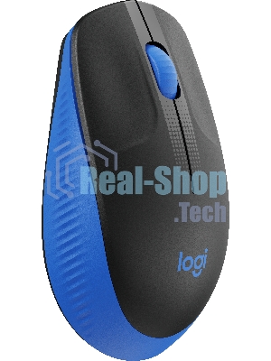 Мышь беспроводная Logitech M190 черный/синий, 1000 dpi, радиоканал, USB, кнопки - 3