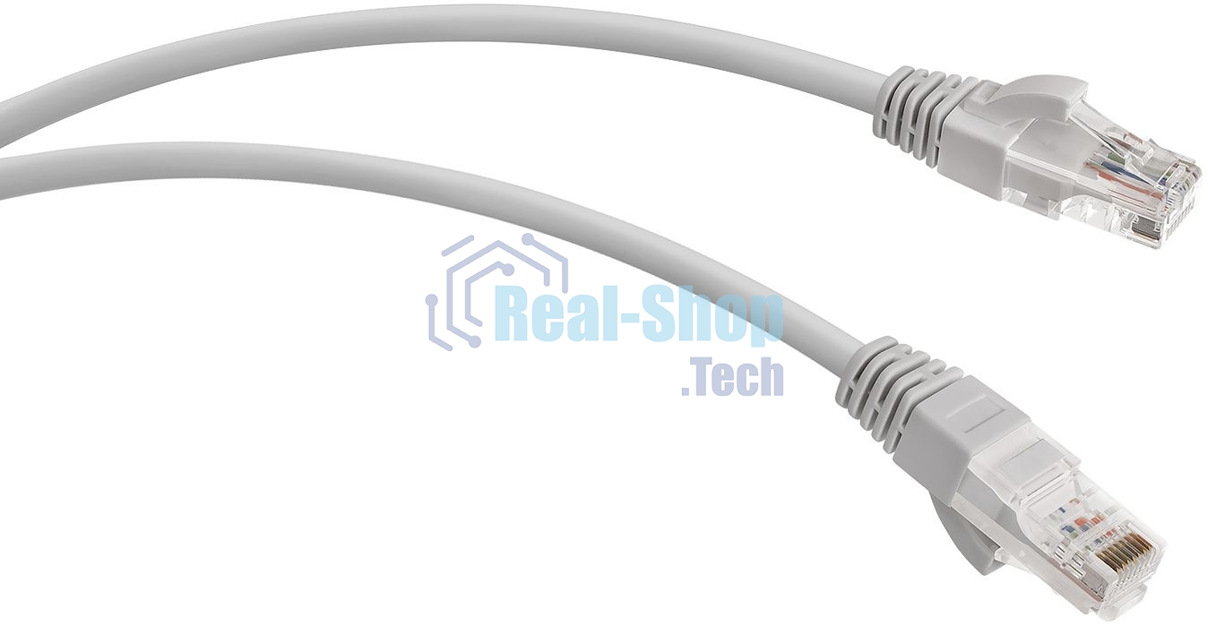 Патч-корд WRline WR-PC-RJ45-UTP-5E-2-GY UTP RJ-45 вил.-вилка RJ-45 cat.5e 2м серый LSZH (уп.:1шт)