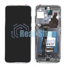 Дисплей для Samsung Galaxy S20 Ultra SM-G988B в сборе с тачскрином и рамкой (OLED) черный