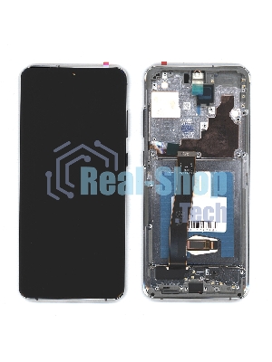 Дисплей для Samsung Galaxy S20 Ultra SM-G988B в сборе с тачскрином и рамкой (OLED) черный