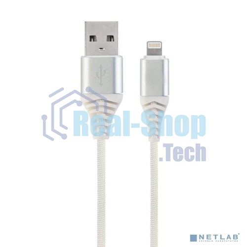 Кабель Filum USB 2.0, 1 м., белый, 2 А, разъемы: USB A male - Lightning male, пакет. (FL-CPro-U2-AM-LM-1M-W1)