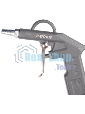 Пистолет продувочный Patriot GH 60A10бар 400л/мин длина сопла25мм быстросъем