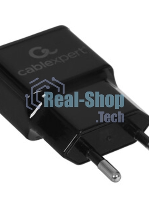 Сетевое зарядное устройство Cablexpert MP3A-PC-12 100/220V - 5V USB 2 порта, 2.1A, черный