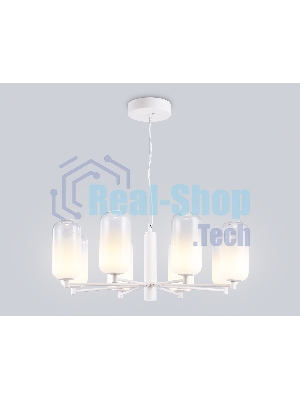 Подвесной светодиодный светильник Ambrella light LH11109/8 WH/FR белый/белый матовый 28W 3000K D720*280