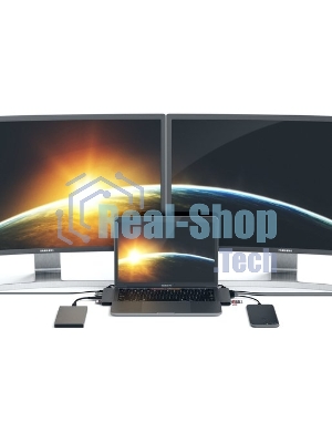 Док-станция Satechi ST-CMBPM, USB Type-C, HDMI/Thunderbolt 3/USB Type-C/SD/microSD/USB 3.0, USB