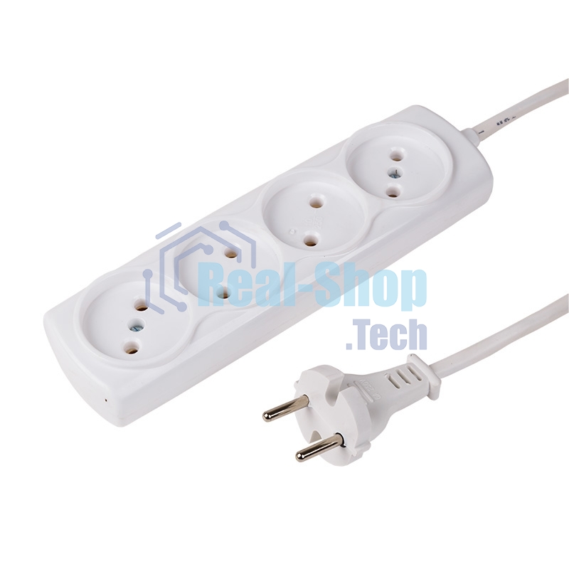 Удлинитель PROconnect OPTIMA 4 гнезда, 3 м, 2х0.75 мм², б/з, белый