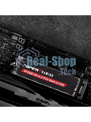 Накопитель SSD Patriot Viper VP4300 Lite, 2Tb, PCIe 4.0 x4, M.2 2280, NVMe, R/W 7400/6400, с радиатором