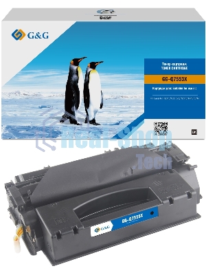 Картридж лазерный G&G GG-Q7553X черный (7000стр.) для HP LJ P2010/P2014/P2015/M2727nf MFP