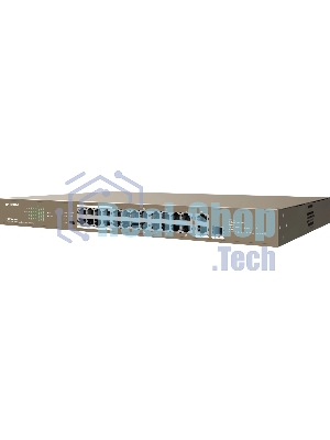 Коммутатор IP-COM F1126P-24-250W PoE неуправляемый 26-Ports 10/100 Mbps Base-TX + 1-Port 1000 Base-X SFP/24-Ports PoE (PoE бюджет 230W)