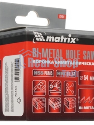 Коронка Matrix BIMETAL, 54 мм