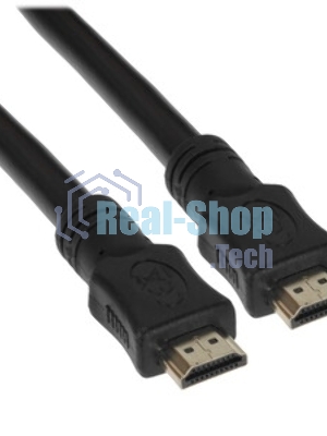 Кабель HDMI Cablexpert CC-HDMI4L-15M, 15м, v2.0, 19M/19M, серия Light, черный, позол.разъемы, экран, пакет