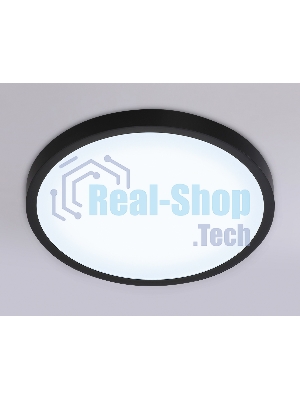 Светильник светодиодный ультратонкий Ambrella light FZ1953 BK черный IP54 20W 5000K D270*15 (Без ПДУ)