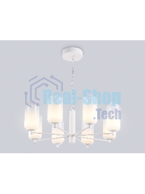 Подвесной светодиодный светильник Ambrella light LH11109/8 WH/FR белый/белый матовый 28W 3000K D720*280