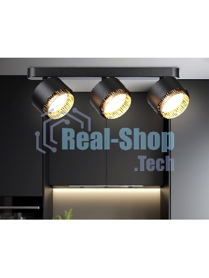 Светильник Ambrella light TN71295/3 BK/GD черный/золото GX53/3 max 12W 400*95*137