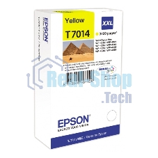 Картридж струйный Epson C13T70144010 желтый (3400 стр. сверх-повышенной емкости) для WorkForce WP-4015DN WP-4015, WP-4025DW WP-4025, WP-4095DN WP-4095, WP-4515DN WP-4515, WP-4525DNF WP-4525, WP-4535DWF WP-4535, WP-4595DNF WP-4595