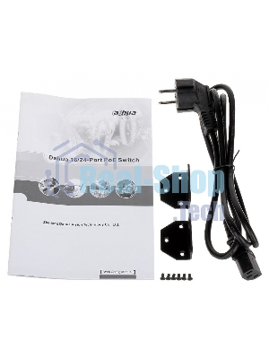 Коммутатор Dahua DH-PFS4226-24ET-360, 24×1 Гбит/с + 2×1 Гбит/с Combo, управляемый