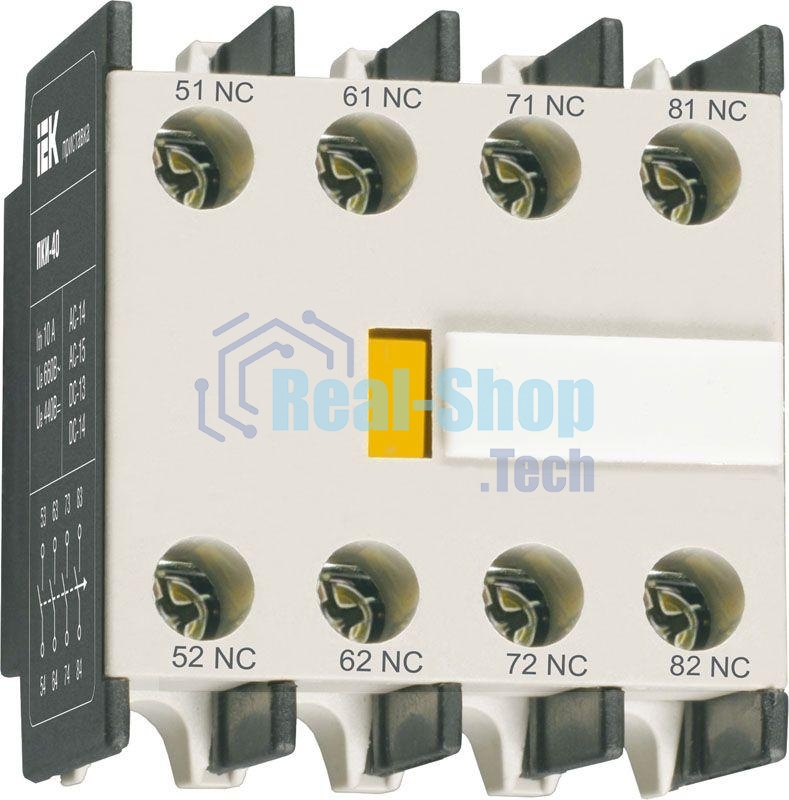 Приставка конт. ПКИ-40 IEK KPK10-40