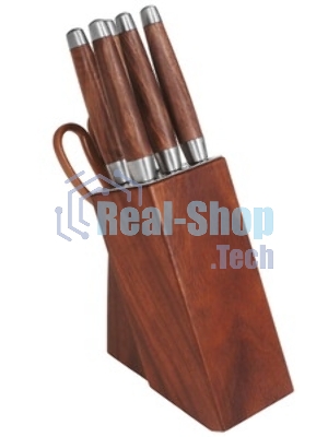 Набор ножей кухонных Rondell RD-1891 компл.: 4 предм. разд. дос. черный/бордовый блистер